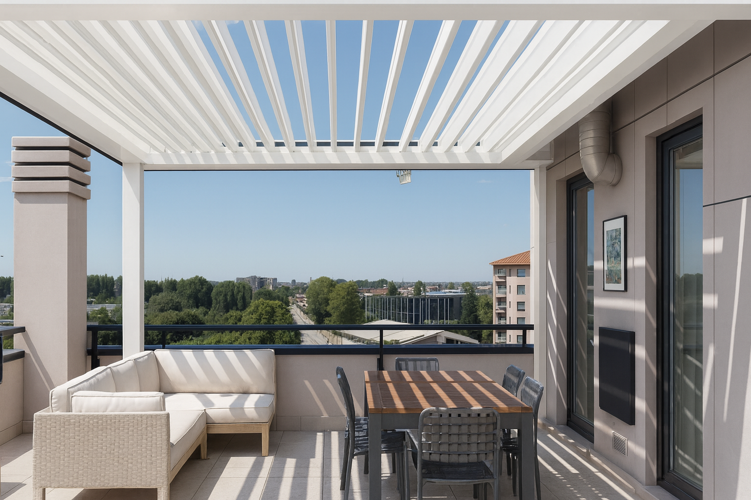 Rolling Roof Pergola görseli 4