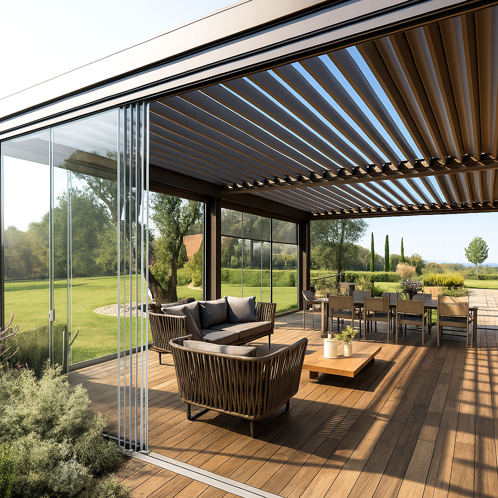Rolling Roof Pergola görseli 6